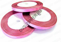 Атласная лента 6 мм (пастельно-розовая) | ОВС Швейная фурнитура