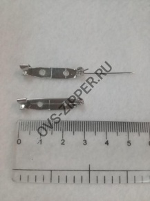 Заготовка для броши прямоуг. 30 мм (серебро) | ОВС Швейная фурнитура