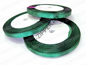 Атласная лента 6 мм (темно-зеленая) | ОВС Швейная фурнитура