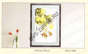 Вышивка BZG-060 `Цветы и воробьи` | ОВС Швейная фурнитура