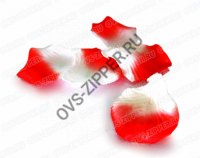 Лепестки №12 (бело-красные) | ОВС Швейная фурнитура