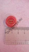 Пуговицы №3 К-28 (красные) | ОВС Швейная фурнитура