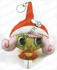 Мягкая игрушка BZ-207 Подвеска `Девочка в красной шляпке` | ОВС Швейная фурнитура