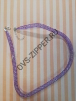 Заготовка на шею из ювелирной сетки(фиолетовая с люрексом) | ОВС Швейная фурнитура