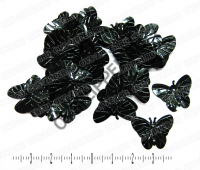 Пайетки фигурные №6 (черные) | ОВС Швейная фурнитура