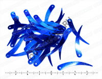 Пайетки фигурные №2 (синие) | ОВС Швейная фурнитура