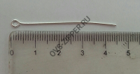 Штифт с петелькой4, 5см (серебро) | ОВС Швейная фурнитура