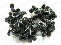 Тычинки перламутровые большие (черные) | ОВС Швейная фурнитура