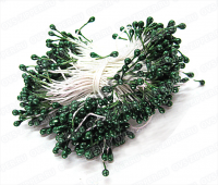 Тычинки перламутровые маленькие (темно-зеленые) | ОВС Швейная фурнитура