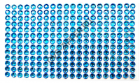 Стразы на листах 9х15 (голубые) | ОВС Швейная фурнитура