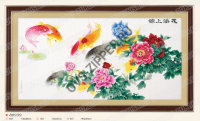 Вышивка 80939 `Рыбы с цветами` | ОВС Швейная фурнитура