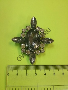 Брошь арт. HJ-2736 (серебро) | ОВС Швейная фурнитура