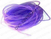 Шнур-сетка органза 8мм (фиолетовая с серебром) | ОВС Швейная фурнитура