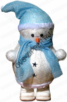 Снеговик большой (голубой) | ОВС Швейная фурнитура