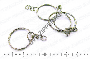 Кольца для ключей (витое с цепочкой 25мм) | ОВС Швейная фурнитура