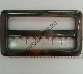 Пряжка 2-х щелевая 7,5мм без язычка | ОВС Швейная фурнитура