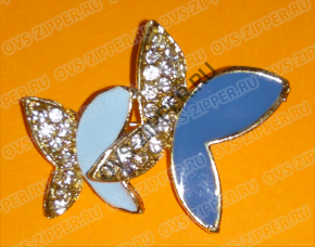 Брошь арт. SX 0567 (сине-голубая) | ОВС Швейная фурнитура