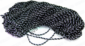 Шнур витой 5 мм (черный) | ОВС Швейная фурнитура