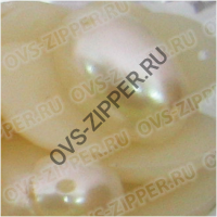 Полубусины жемчуг лист пришив.13х18 мм (молочный) | ОВС Швейная фурнитура