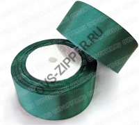 Атласная лента 40 мм 23 м (темно-зеленая) | ОВС Швейная фурнитура