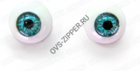 Глазки TR-14 (голубые без ресниц) | ОВС Швейная фурнитура