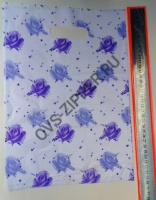 Пакет упаковочный(подарочный)большой(бело-фиолетовый) | ОВС Швейная фурнитура