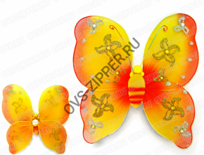 Бабочка для штор (большая желтая) | ОВС Швейная фурнитура