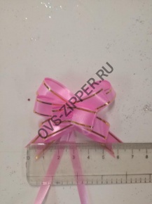 Бантик №1  12*260мм(розовый) | ОВС Швейная фурнитура