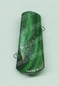Бусина BB0165-20 Зеленый-меланж | ОВС Швейная фурнитура