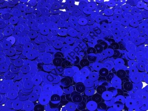 Пайетки-пришивные плоские 6 мм(синие) | ОВС Швейная фурнитура