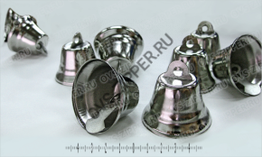 Колокольчики 30 мм серебро | ОВС Швейная фурнитура