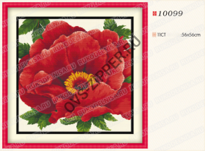 Вышивка 10099 `Цветок` | ОВС Швейная фурнитура
