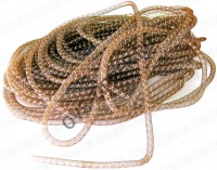 Шнур-сетка органза 8мм (коричневая с серебром) | ОВС Швейная фурнитура
