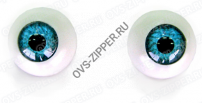 Глазки TR-20 (бирюзовые без ресниц) | ОВС Швейная фурнитура