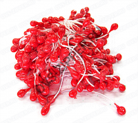 Тычинки перламутровые большие (красные) | ОВС Швейная фурнитура