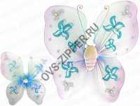 Бабочка для штор (большая белая) | ОВС Швейная фурнитура
