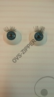Глазки ТR-22 (голубые с ресницами) | ОВС Швейная фурнитура