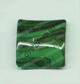 Бусина BB0165-57 Зеленый-меланж | ОВС Швейная фурнитура