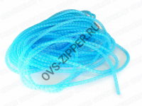 Шнур-сетка органза 8мм (голубая с серебром) | ОВС Швейная фурнитура