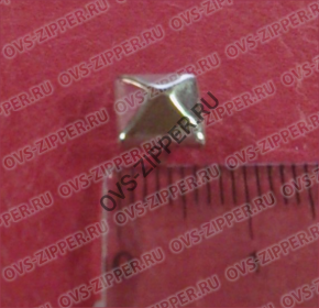 Шипы металл квадрат 7х7 мм (серебро) | ОВС Швейная фурнитура
