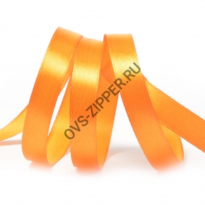 Атласная лента 12 мм 45 м (оранжевый) | ОВС Швейная фурнитура