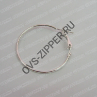 Заготовка для сережек круглая 25мм (серебро) | ОВС Швейная фурнитура