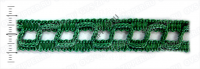 Тесьма-змейка (зеленая) | ОВС Швейная фурнитура