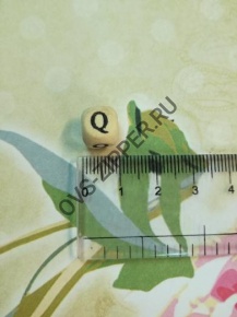 Бус дерево "Буква Q " | ОВС Швейная фурнитура
