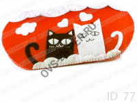 Мягкая игрушка id77 Чехол для PSP `Кошки на красном` | ОВС Швейная фурнитура