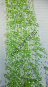 Бусы-жемчуг на нитке(зеленые) | ОВС Швейная фурнитура